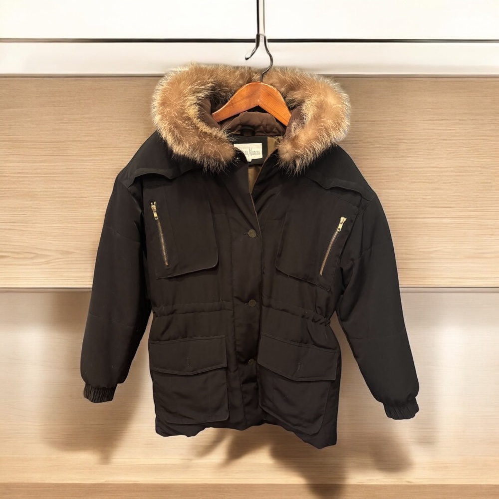 Neiman Marcus, Womens Fur Hooded Jacket - Size M